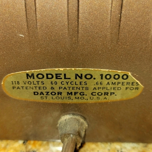 Dazor 1000 vintage 1950s Desk Lamp in Bronze - Picture 3 of 4